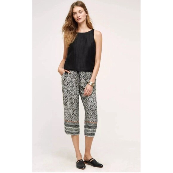 Women’s Anthropologie Esterillos Culottes Crop Pants Size Small XS - Picture 1 of 5